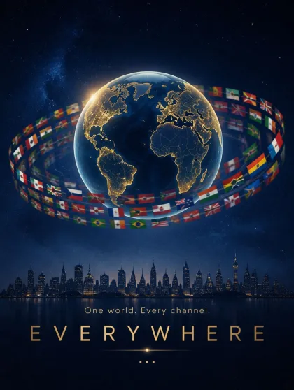 Poster for EVERYWHERE, an original global anthology series